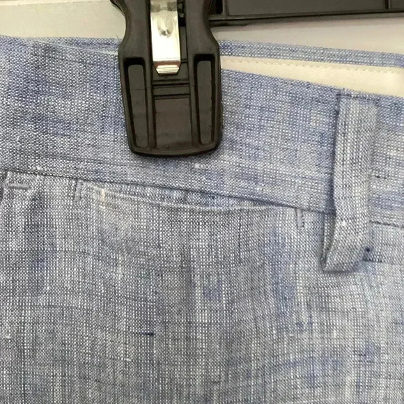 Banana Republic Tapered Fit 100% Linen Blue Pants Size 30X32 Trousers Career - Picture 12 of 12